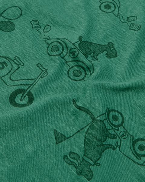 t-shirt enfant chien vert - 1000030826 - HEMA