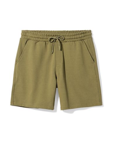 herenshort regular fit sweatstof middengroen middengroen - 2109940MIDGREEN - HEMA
