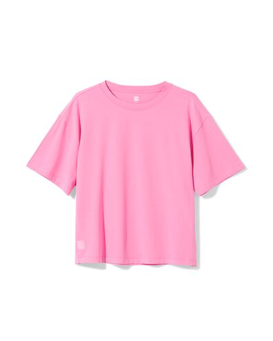 dames T-shirt boxy fit roze roze - 36000388PINK - HEMA
