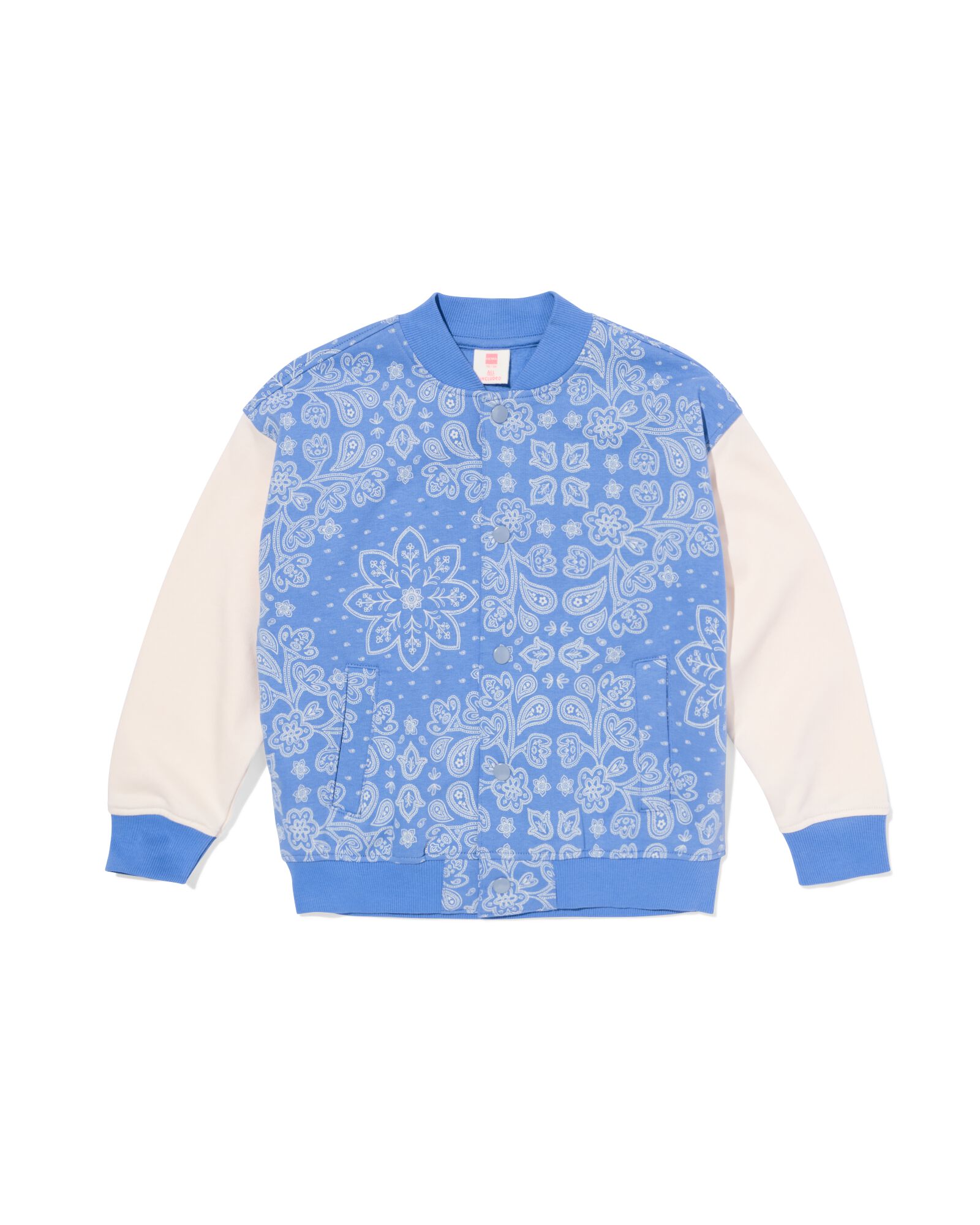 kinder baseballvest paisley blauw blauw - 30862627BLUE - HEMA