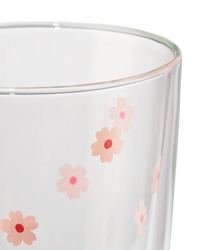verre &agrave; double paroi 350 ml fleurs - 61104505 - HEMA