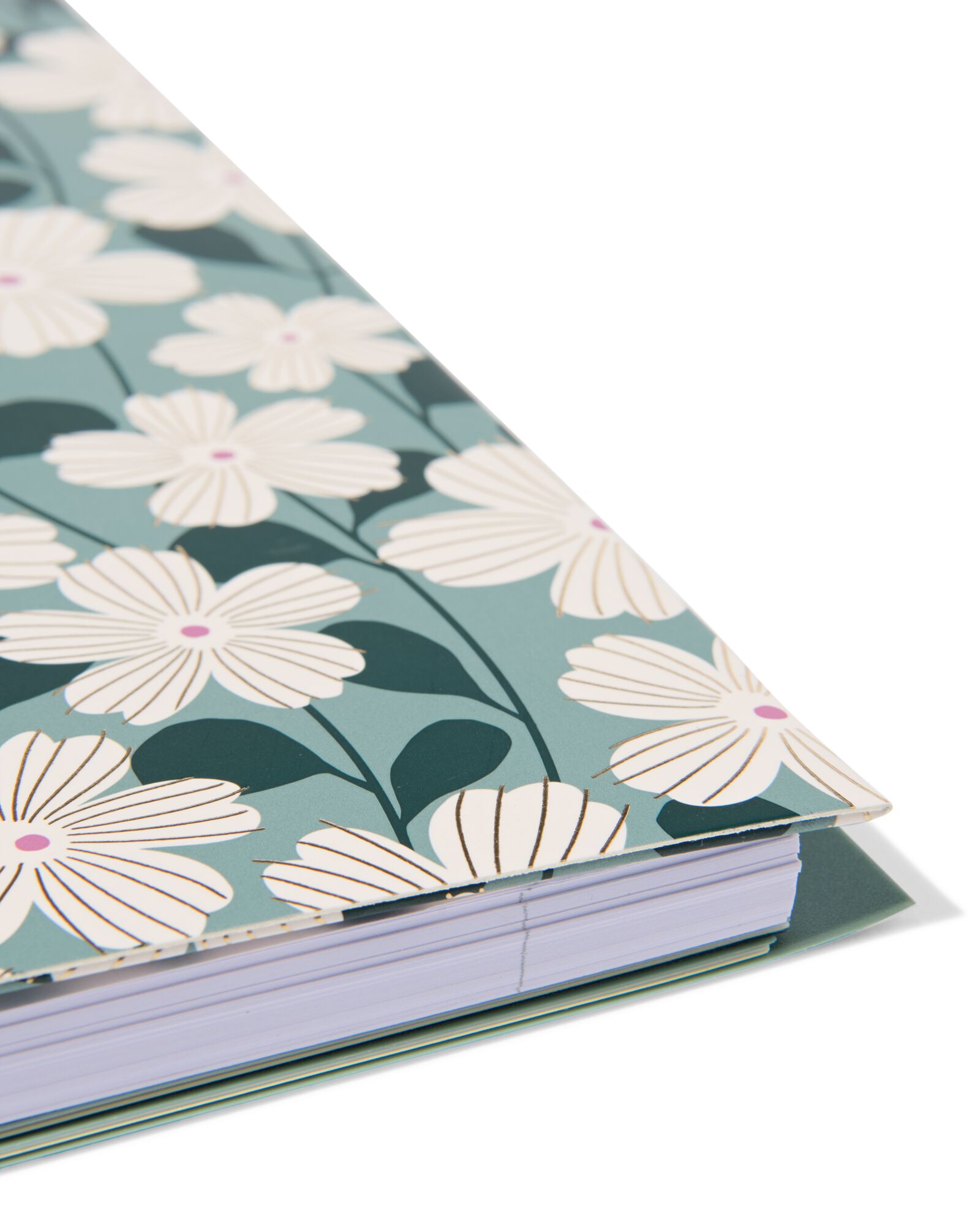  cahier &agrave; spirale A4 lign&eacute; fleurs - 14100210 - HEMA