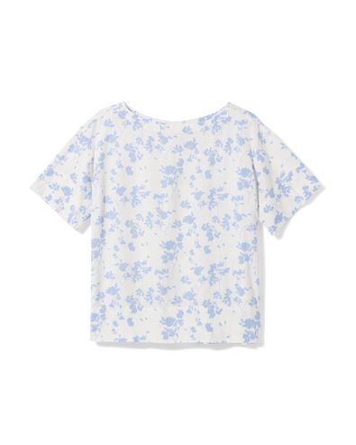 Damen-Shirt Riley mit Blumendruck wei&szlig; wei&szlig; - 36207990WHITE - HEMA