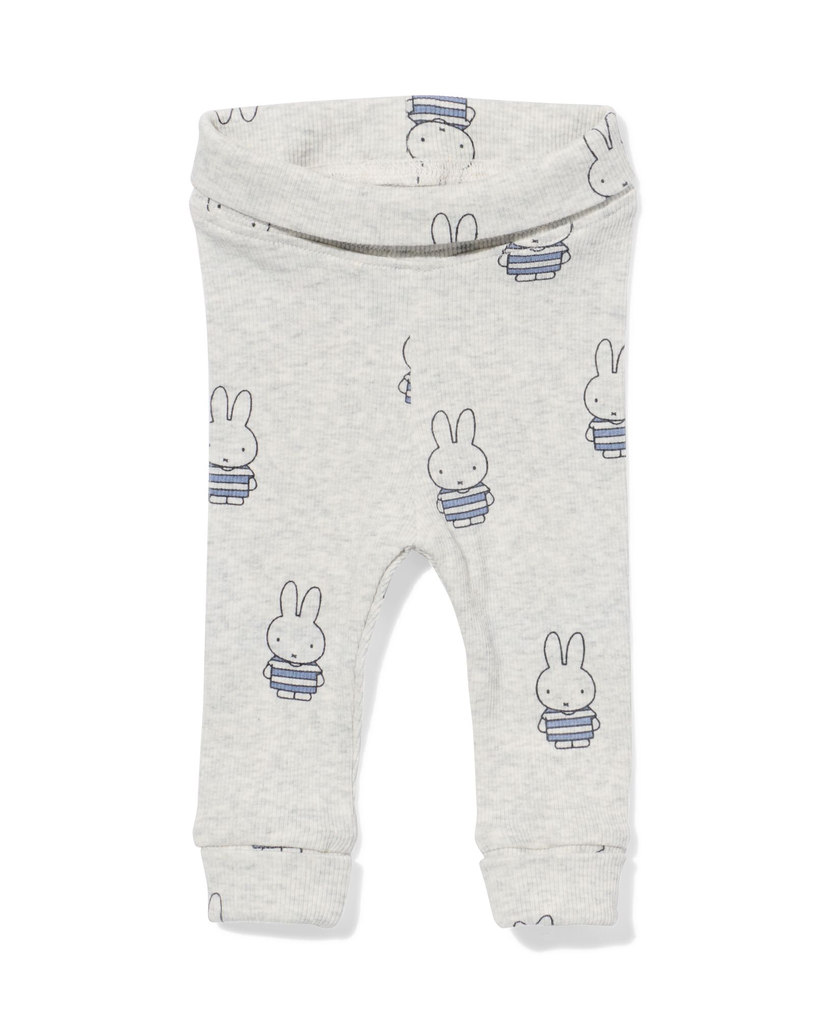 legging Miffy &eacute;volutif c&ocirc;tel&eacute; nouveau-n&eacute; gris chin&eacute; gris chin&eacute; - 33433520GREYMELANGE - HEMA
