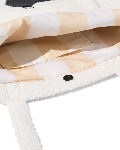 Takkie schoudertas 42x36cm teddy wit - 61100353 - HEMA