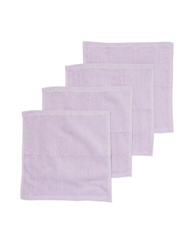 4er-Pack Gesichtst&uuml;cher, 30 x 30 cm, schwere Qualit&auml;t, violett lila gesichtst&uuml;chers 30 x 30 - 5245411 - HEMA