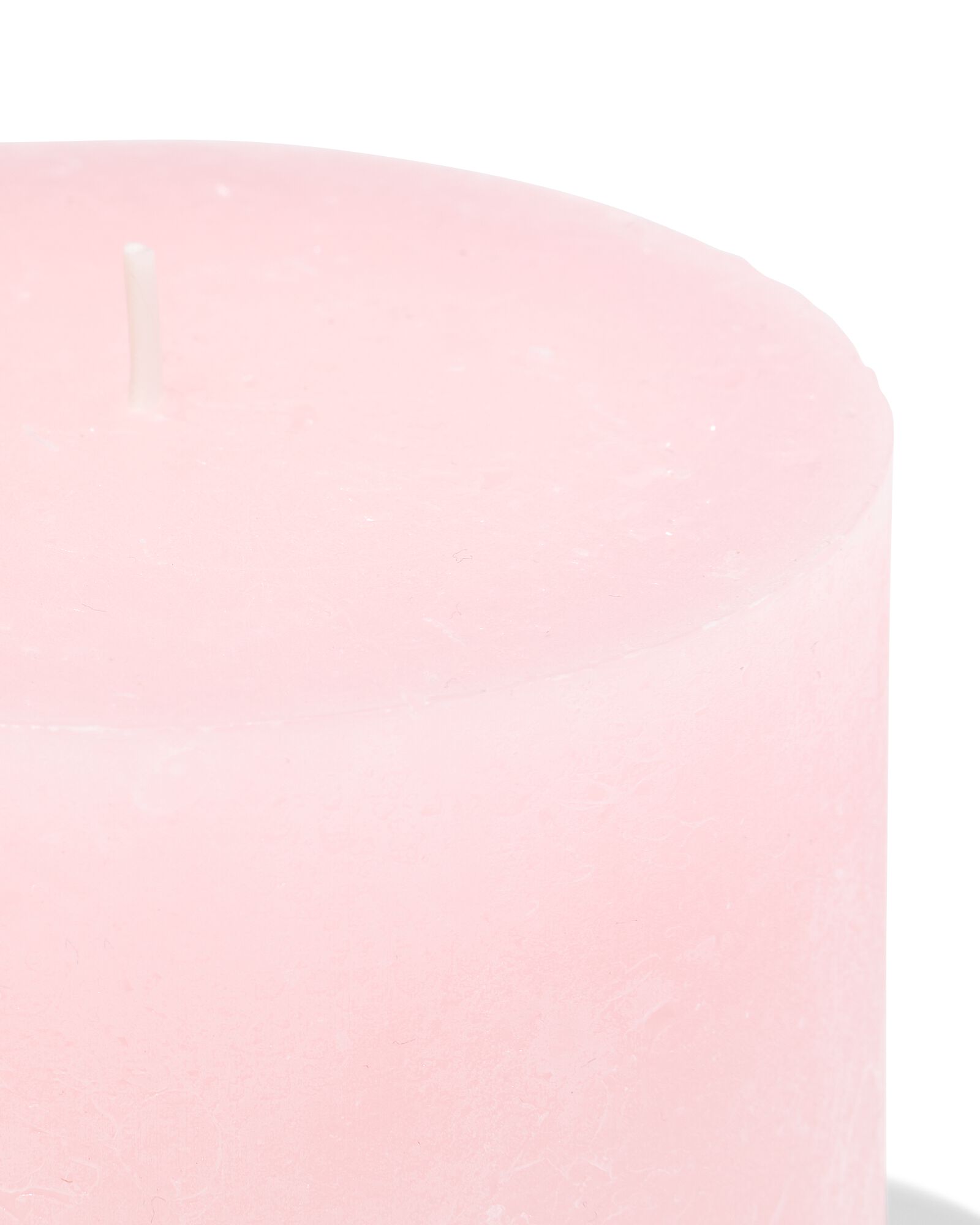 bougie rustique &Oslash;10x10 cm rose clair rose p&acirc;le 10 x 10 - 13504110 - HEMA