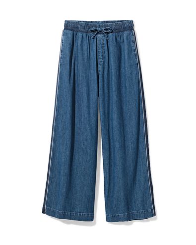 pantalon femme Suzy large jean bleu moyen bleu moyen - 36208580MIDBLUE - HEMA