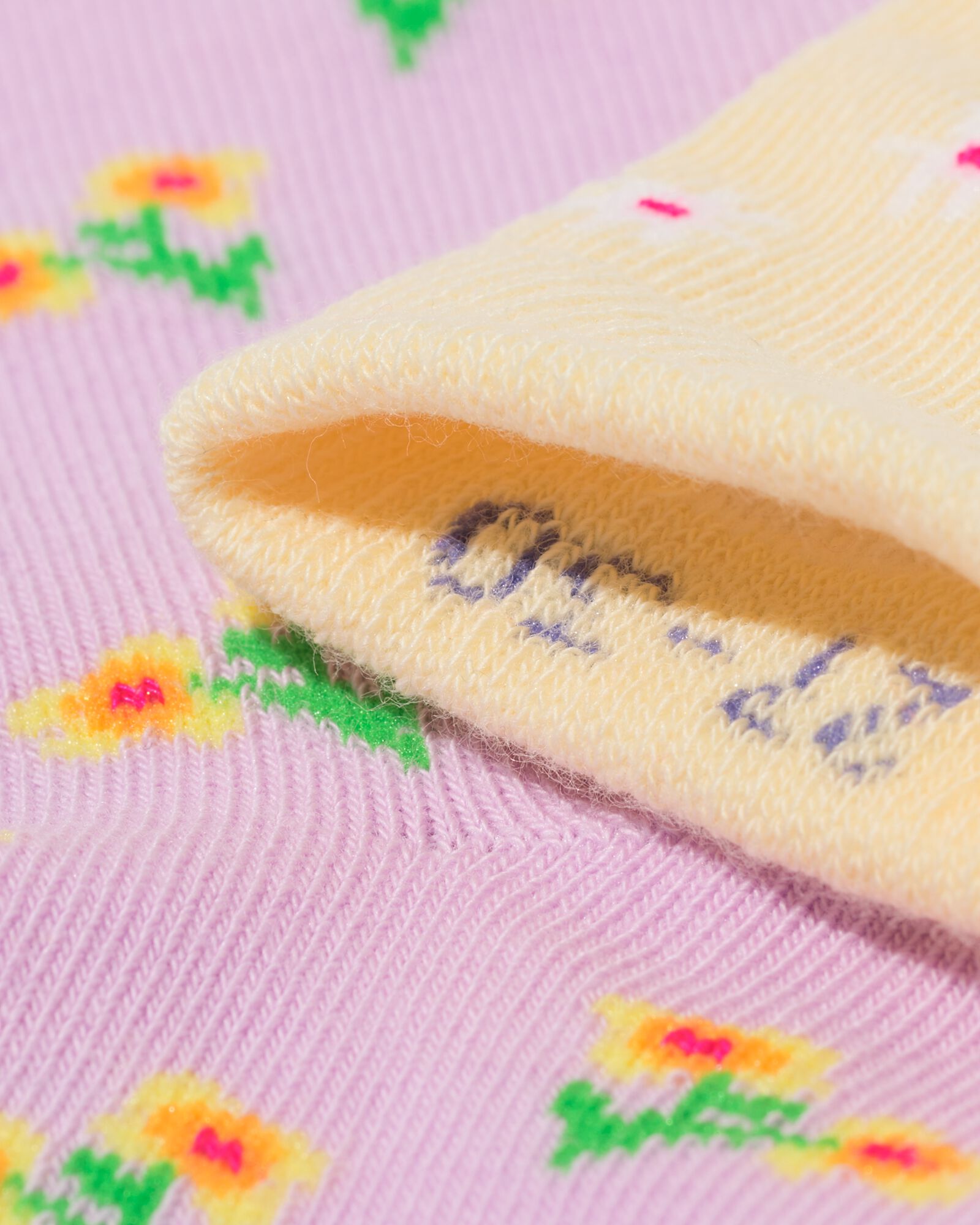 chaussettes enfant fleurs - 5 paires lilas lilas - 4320740LILAC - HEMA