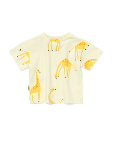 t-shirt bébé nouveau-né girafe jaune pâle jaune pâle - 33497710LIGHTYELLOW - HEMA