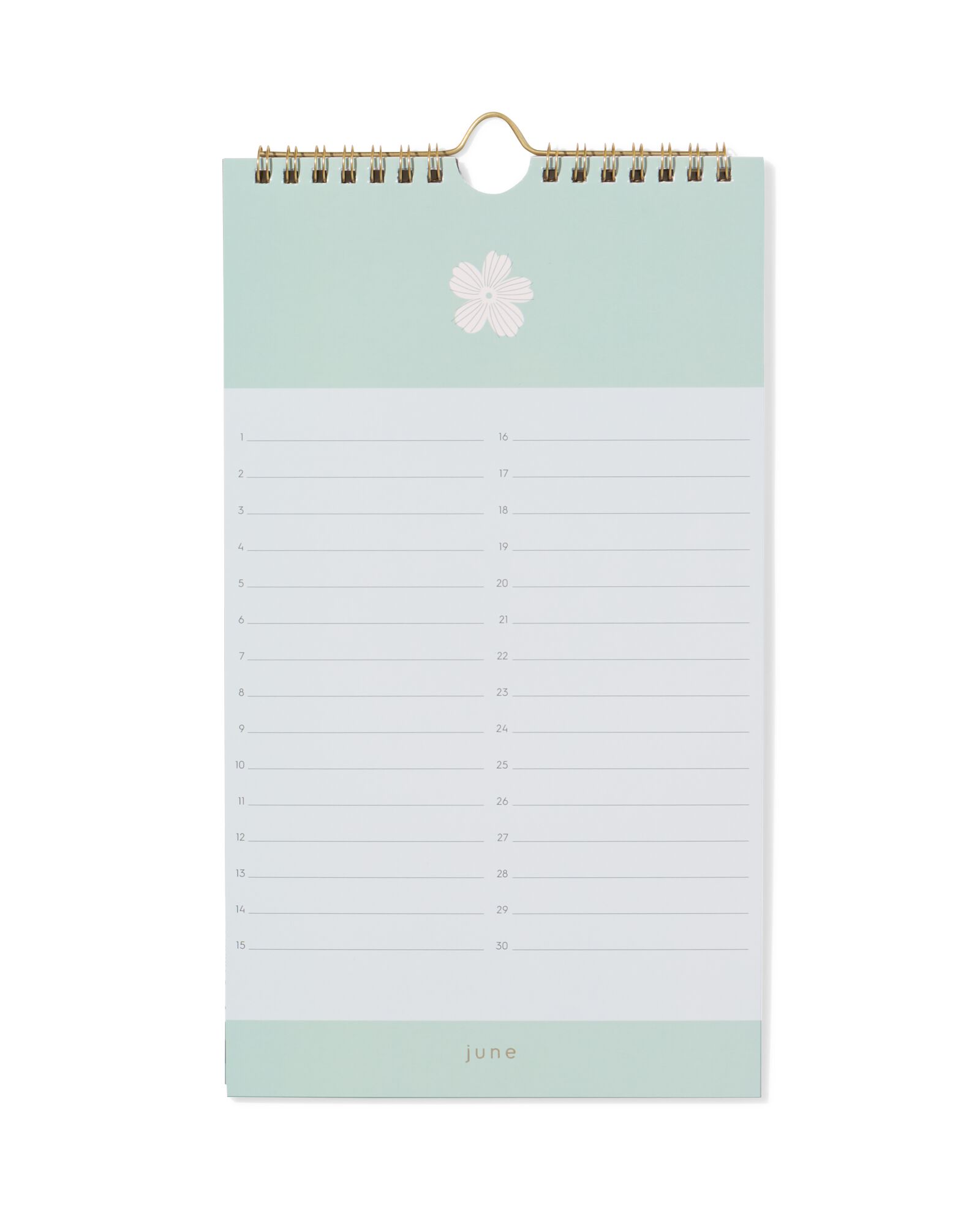 Geburtstagskalender, 29,5 x 16 cm, mit Blumen - 14100224 - HEMA