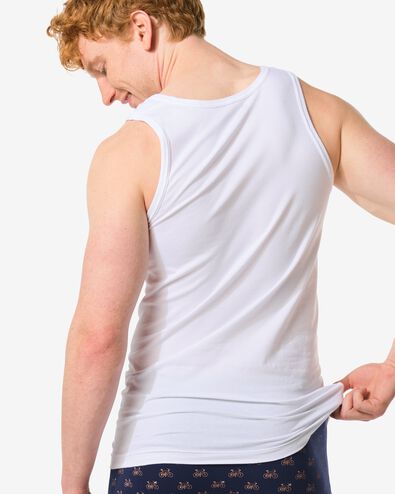 chemises homme sans couture perfect comfort - 2 pi&egrave;ces blanc blanc - 1000009850 - HEMA