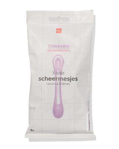 rasoirs 3 lames - Lot de 8 - 11933002 - HEMA