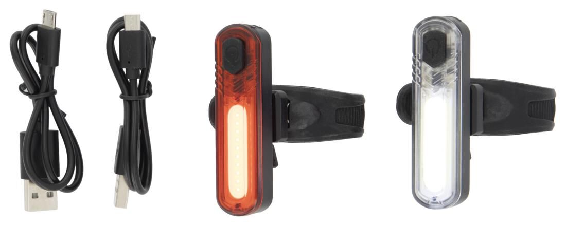 fietslampjes oplaadbaar LED USB - 2 stuks - HEMA