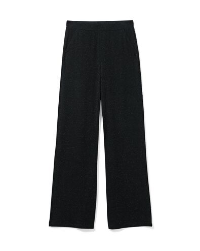 damesbroek Erin glitter zwart zwart - 36205660BLACK - HEMA