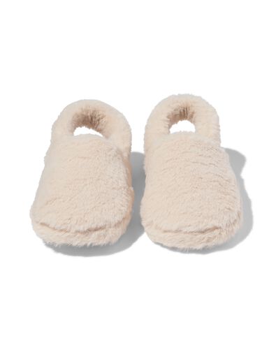 Kinder-Hausschuhe mit Kunstfell  beige beige - 18400180BEIGE - HEMA