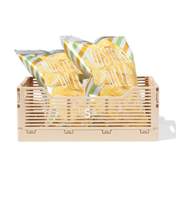 klapkrat letterbord recycled S beige beige S  20 x 30 x 11,5 - 39800026 - HEMA