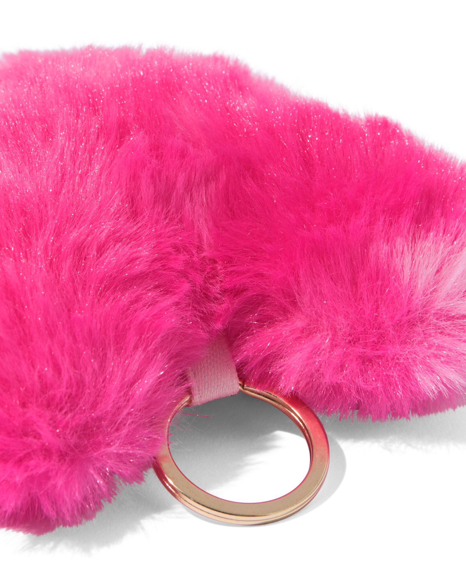 sleutelhanger fluffy hart - 14130220 - HEMA