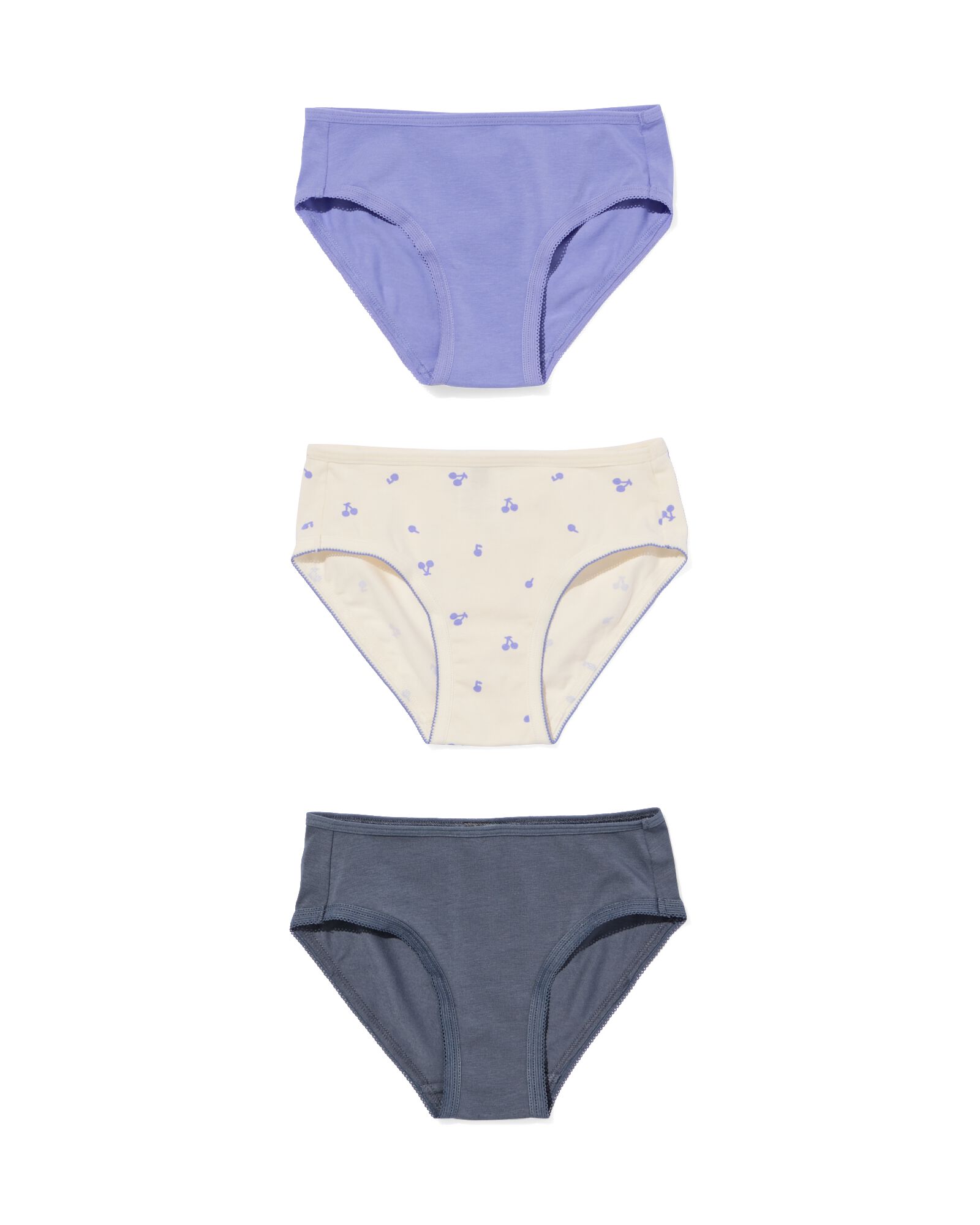 slips enfant cerises - lot de 3 violet violet - 19320670PURPLE - HEMA