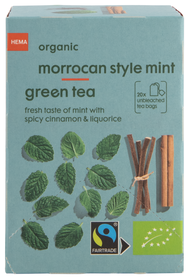 20 sachets de thé bio à la menthe à la marocaine - 17190008 - HEMA