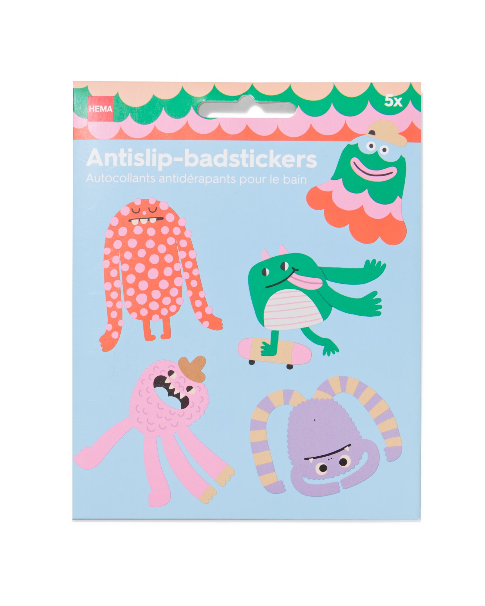 anti-slip badstickers 5 stuks