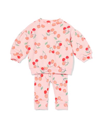 ensemble de surv&ecirc;tement b&eacute;b&eacute; coupe confortable c&ocirc;tel&eacute; cerise rose p&acirc;le - 33066470LIGHTPINK - HEMA