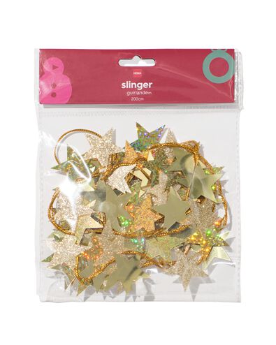 slinger 2m sterretjes goud - 25100283 - HEMA