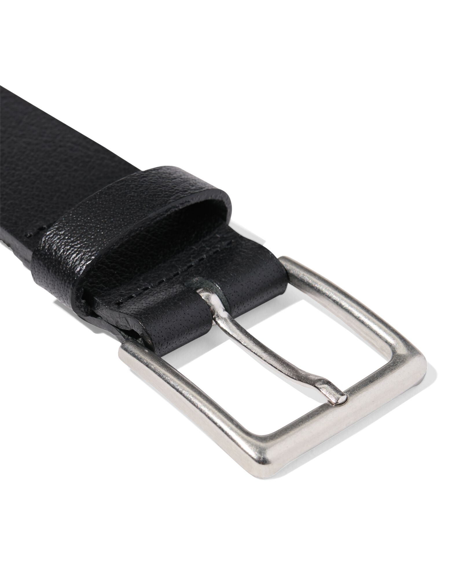 heren riem leer  zwart zwart - 2450010BLACK - HEMA