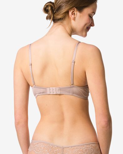 voorgevormde kanten bh met beugel beige beige - 21800900BEIGE - HEMA