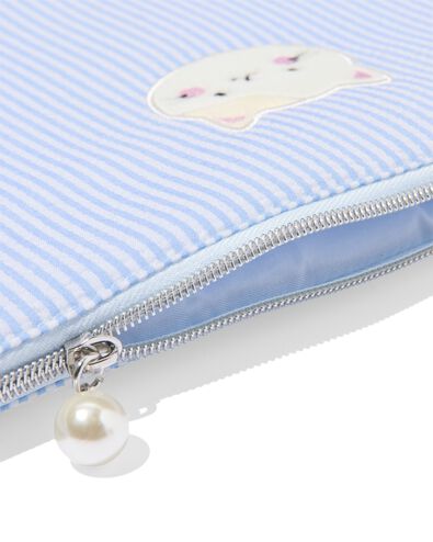 Gestreifte Laptoph&uuml;lle 41,8 &times; 29,5 cm Katzen-Aufdruck R&uuml;schen - 60101110 - HEMA