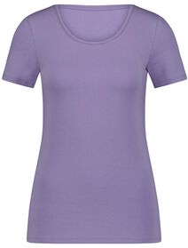 Damen-Basic-T-Shirt lila lila - 1000028444 - HEMA