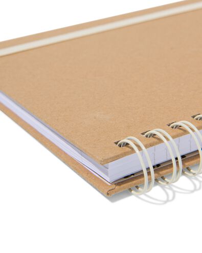 carnet A5 lignes kraft - 14120127 - HEMA
