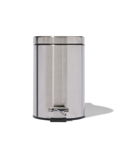 poubelle &agrave; p&eacute;dale 3L inox - 80301159 - HEMA