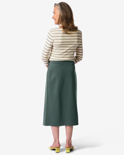 dames overslagrok Ember donkergroen donkergroen - 36203250DARKGREEN - HEMA