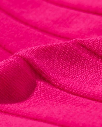 t-shirt enfant avec côtes rose - 1000032211 - HEMA