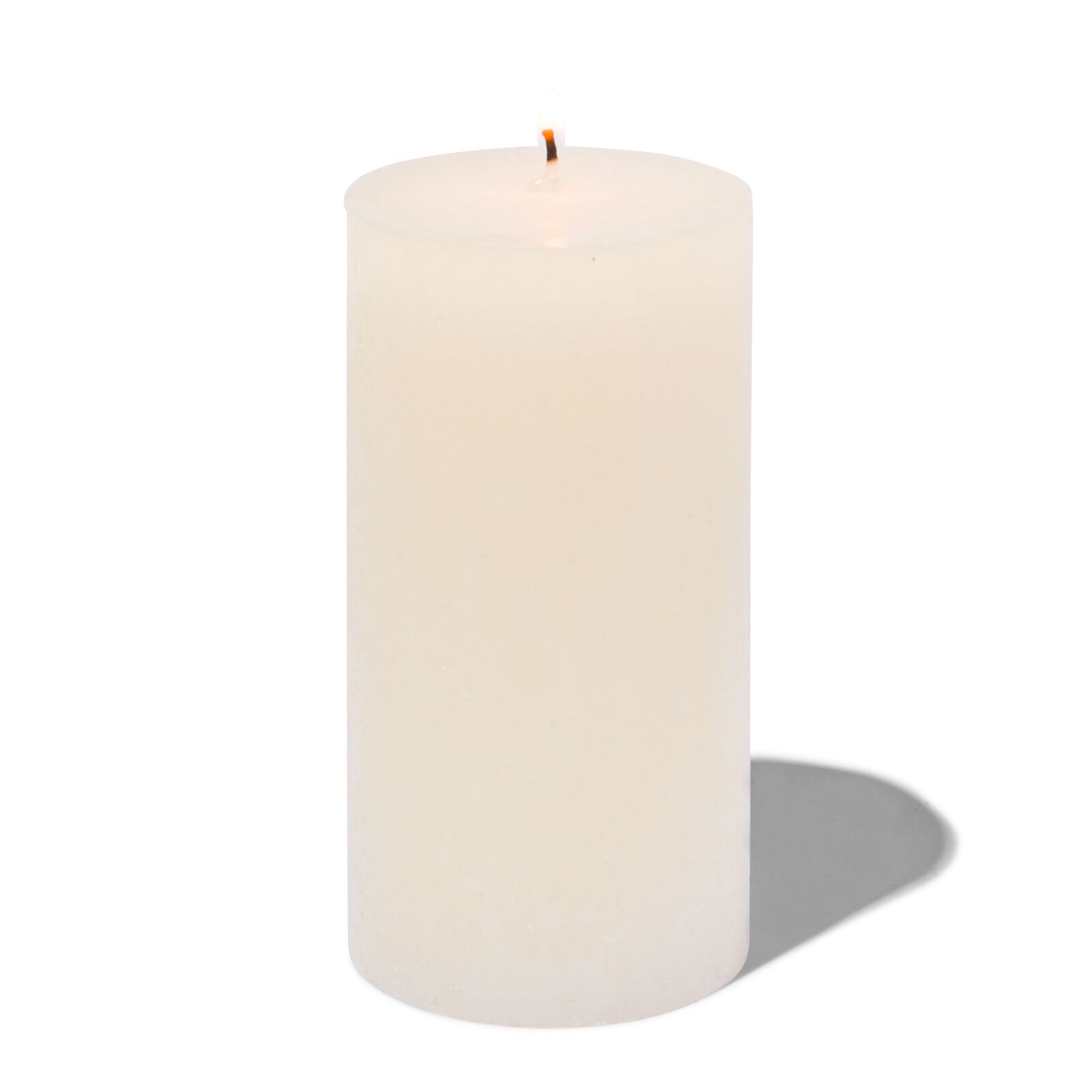 bougie rustique 7 x 13 cm ivoire 7 x 13 - 13503144 - HEMA