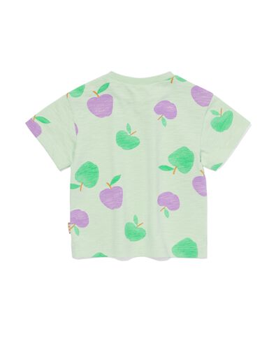 t-shirt bébé nouveau-né pommes vert menthe vert menthe - 33497810MINTGREEN - HEMA