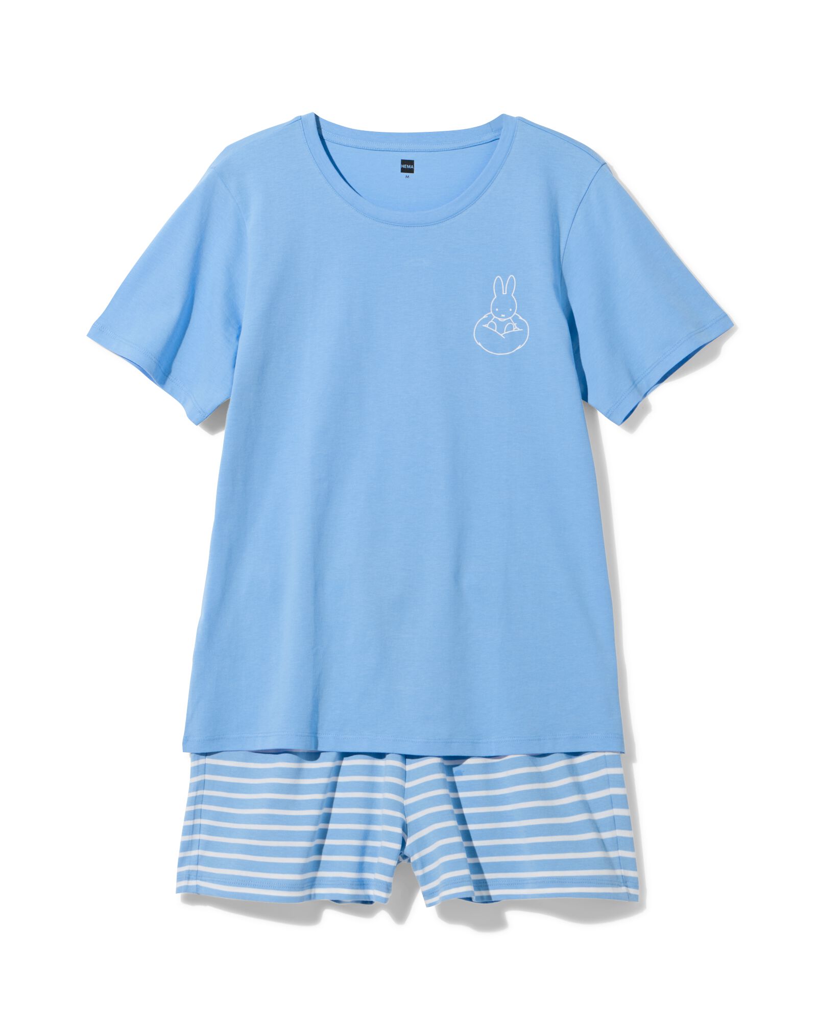 Miffy Damen-Kurz-Pyjama aus Jersey mit Streifen blau blau - 23401540BLUE - HEMA