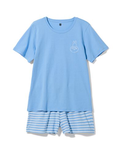 Miffy Damen-Kurz-Pyjama aus Jersey mit Streifen blau blau - 23401540BLUE - HEMA
