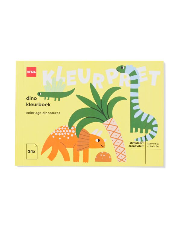kleurboek A6 dino's - 15900278 - HEMA