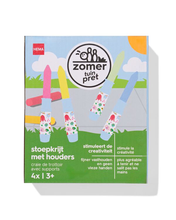 craie trottoir avec supports - lot de 4 - 15800291 - HEMA