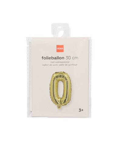 ballon aluminium lettre O 30cm dor&eacute; - 14260045 - HEMA