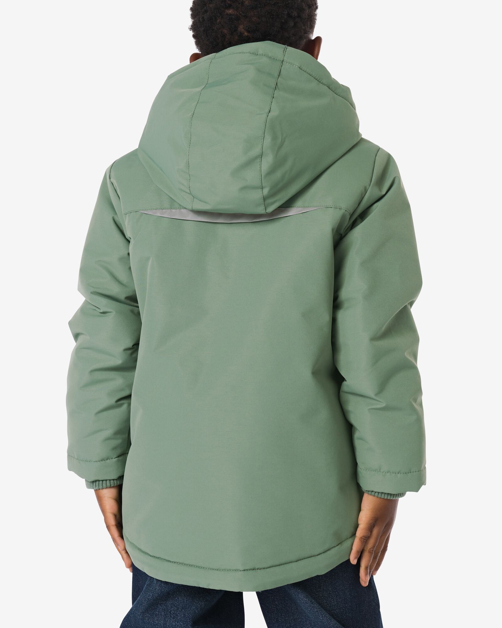 kinderjas kleurblok groen groen - 30743819GREEN - HEMA