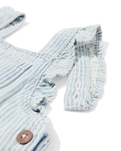 Baby-Latzhose mit Streifen  jeansfarben - 33008470DENIM - HEMA