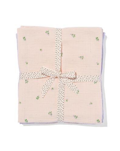 3 linges hydrophiles 60x60 fleurs - 33302330 - HEMA