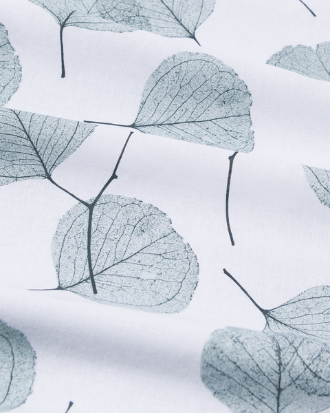 Bettwäsche – Soft Cotton – Blätter weiß weiß - 1000016615 - HEMA