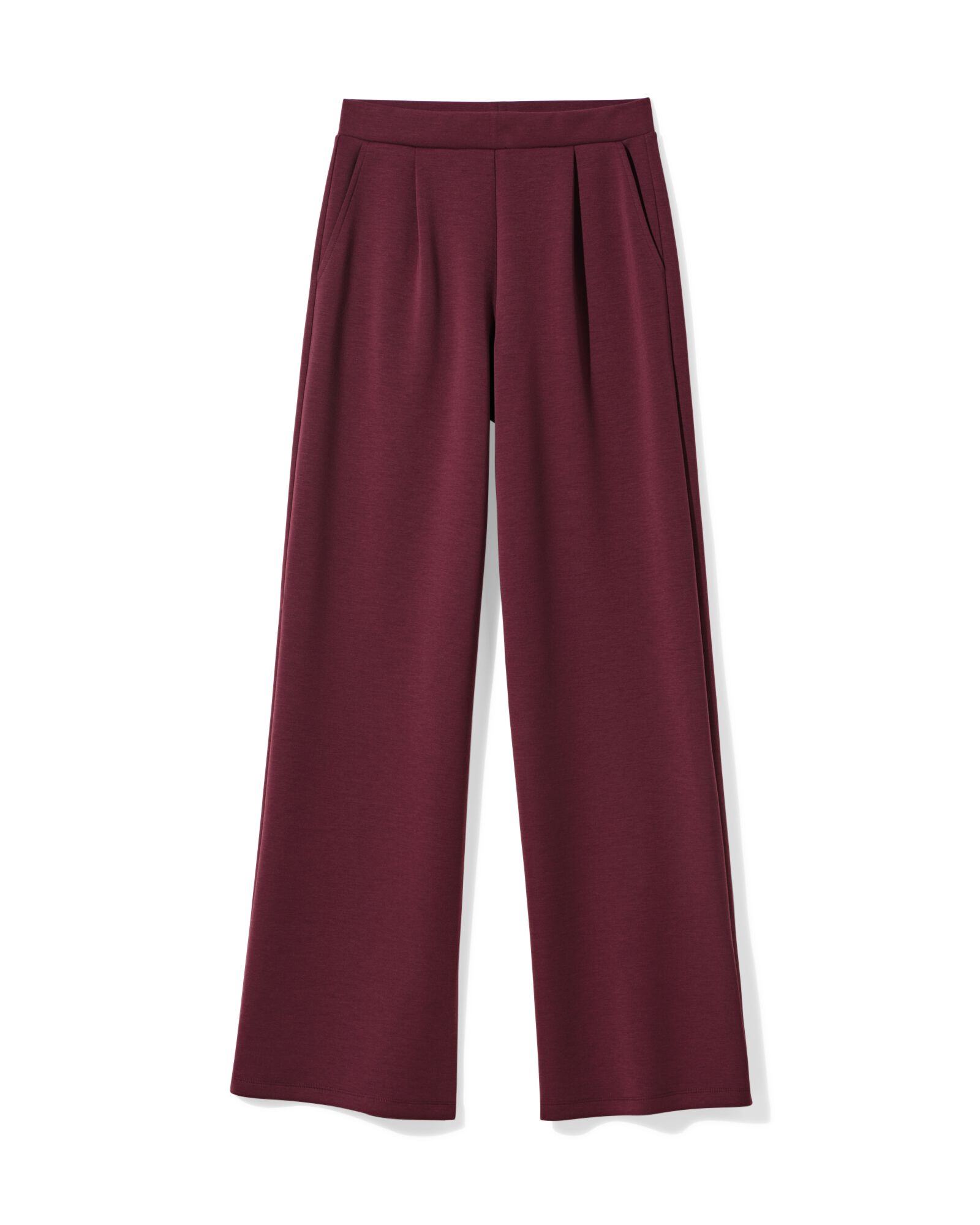 Damenhose Elly, normale Passform, Jersey bordeauxrot bordeauxrot - 36206860BURGUNDYRED - HEMA