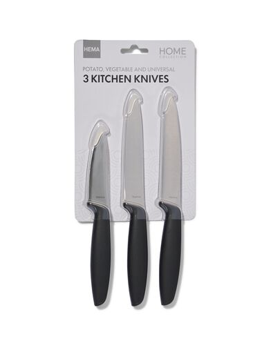 3 couteaux de cuisine - 80810053 - HEMA