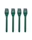 4 fourchettes en mélamine vert - 41830032 - HEMA
