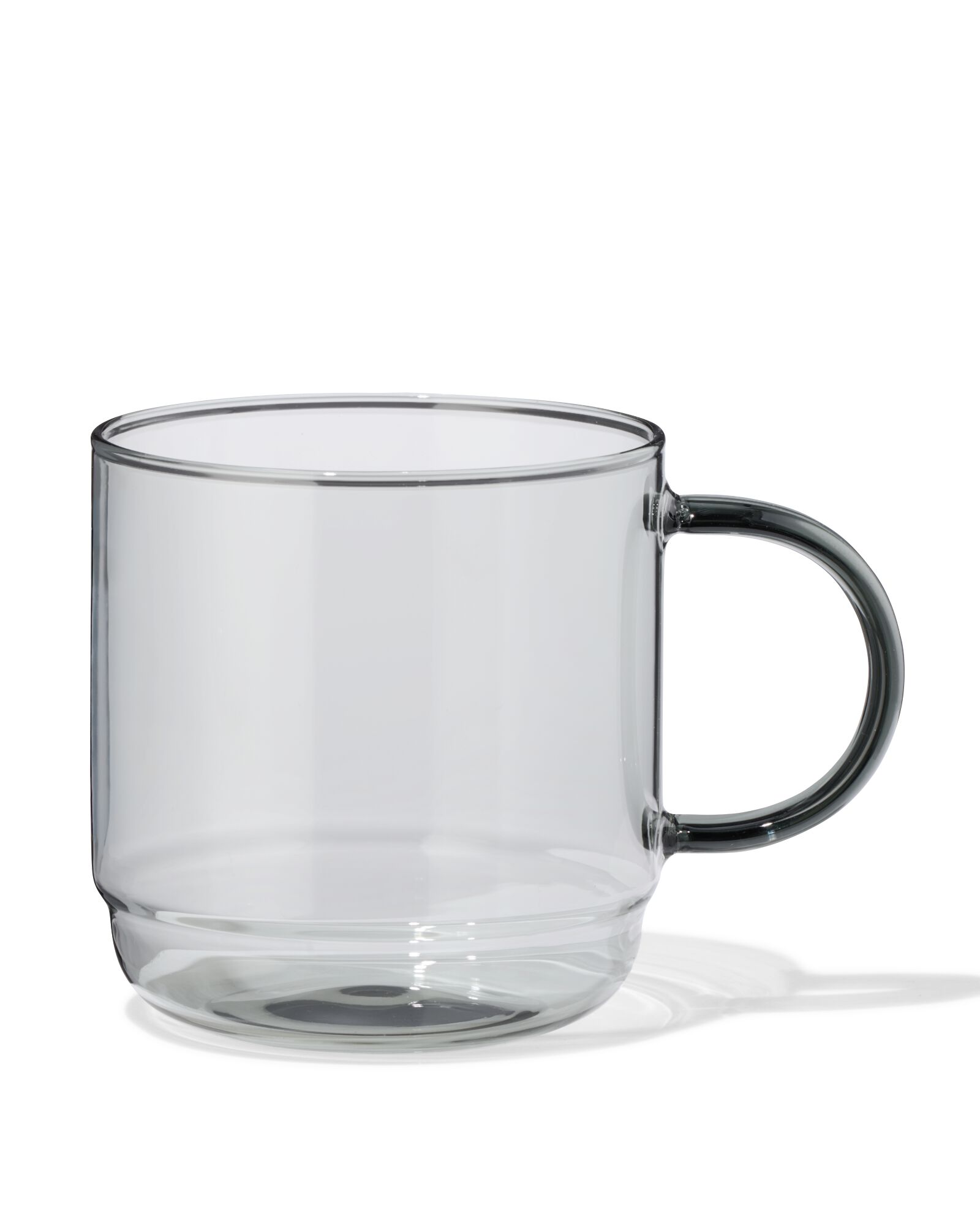 Cappuccinobecher 440 ml, Glas, anthrazit - 80660352 - HEMA